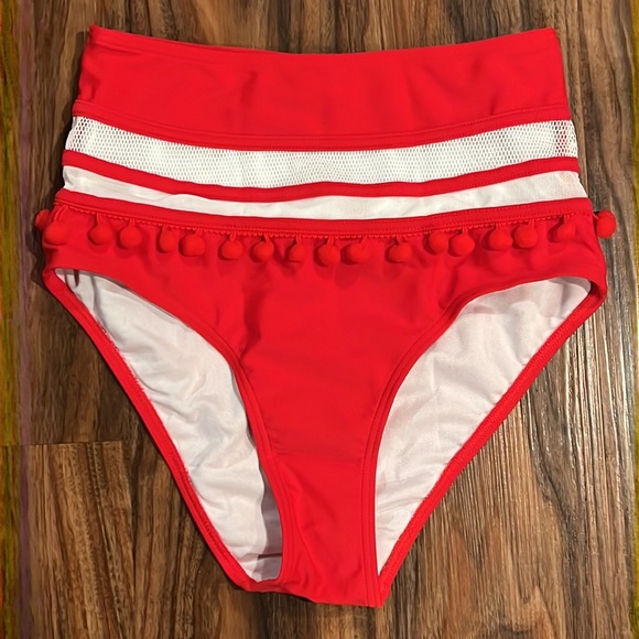 NWOT Cocoship Retro Pompon Bikini - Picture 5 of 13